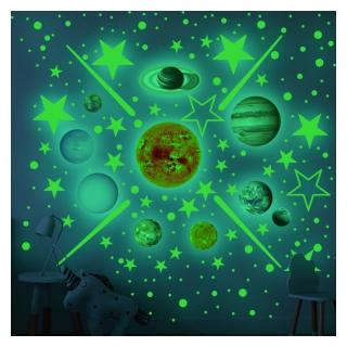 Fluoreszkáló matricák - Planetárium mix 453 db