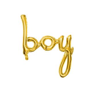 Fólia lufi - Boy, arany 63cm