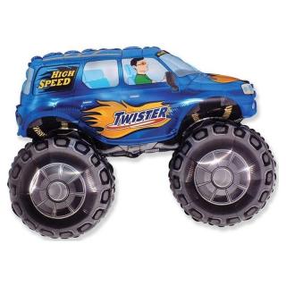 Fólia lufi - Monster Truck - 62 cm Kék: kek