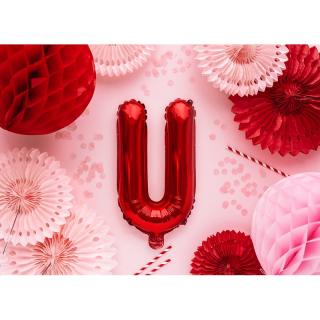 Fólia lufi - piros - betű, 35 cm Egyéb változatok: U