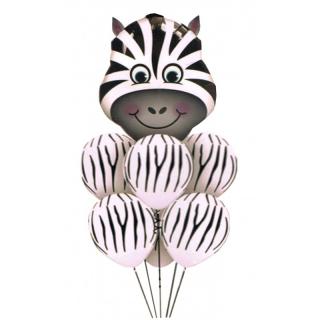 Fólia lufi - szafari állatok 60x70cm Egyéb változatok: Zebra