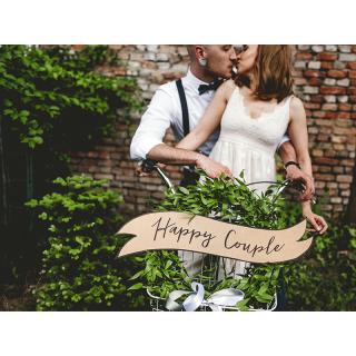 Függő dekoráció Happy Couple a Wedding 55x19 cm