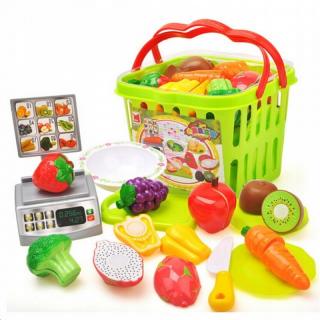 Gyerek bevásárlókosár súllyal - Fruits and vegetables