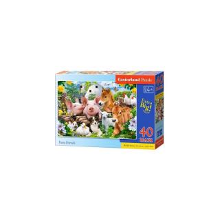 Gyerek puzzle - Barátok a tanyáról - 40 db