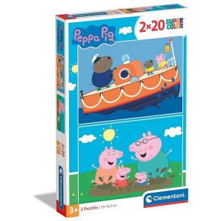 Gyerek puzzle - Peppa Pig III. - 2x20 db-os készlet