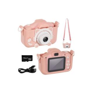 Gyermek digitális fényképezőgép - cica Rózsaszín: Rózsaszín