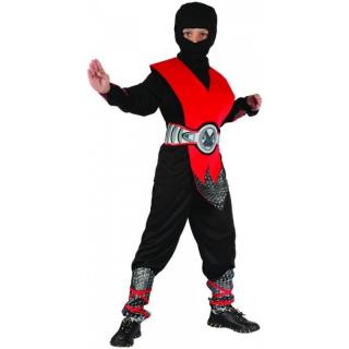 Gyermek jelmez - Red Ninja (110/120 cm)