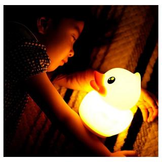 Gyermek LED-es éjszakai lámpa elemekkel - Kacsa