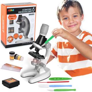 Gyermek LED mikroszkóp tartozékokkal - Little Scientist 1200x