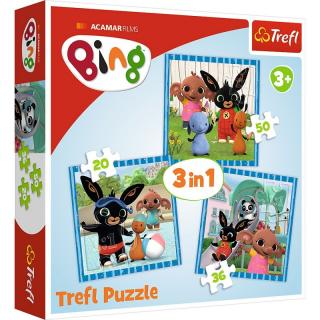 Gyermek puzzle - Bing - 3 az 1-ben