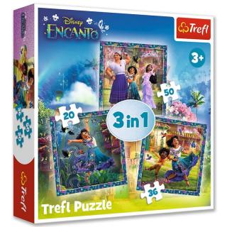 Gyermek puzzle - Disney Encanto - 3 az 1-ben