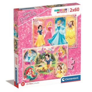 Gyermek puzzle - Disney Princess II. - 2x60 db-os készlet
