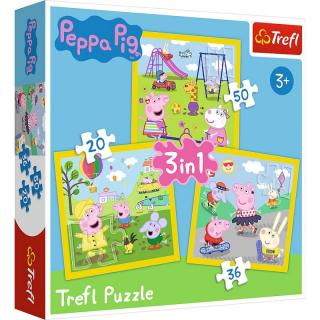 Gyermek puzzle - Peppa Pig - 3 az 1-ben