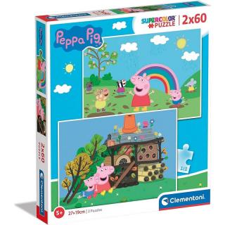 Gyermek puzzle - Peppa Pig II. - 2x60 db-os készlet