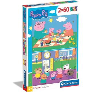 Gyermek puzzle - Peppa Pig III. - 2x60 db-os készlet