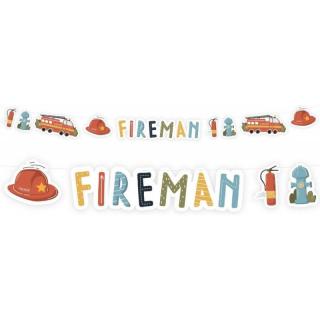 Gyermek születésnapi füzér - Fireman 300x15 cm