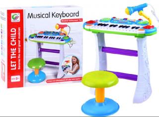 Gyermek zongora székkel - Musical Keyboard