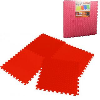 Hab puzzle játszószőnyeg 60x60 - 4db Piros: piros