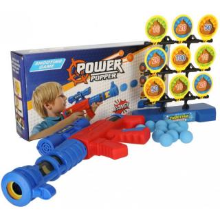 Habgolyós pisztoly és céltábla - Power Popper