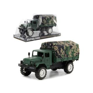 Katonai teherautó ponyvával - Military Truck M0626 Zöld: zold
