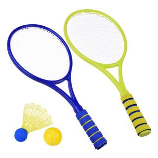 Két ütőből álló készlet labdával és kosárral - Teniszkészlet