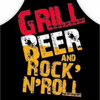 Kötény + kesztyű Grill Beer & Rocknroll