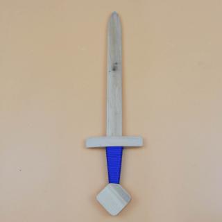 Középkori gyermek fából készült fegyver - francia kard Egyéb változatok: Bézs