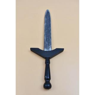 Középkori gyermek fából készült fegyver - gótikus kard Fekete: fekete