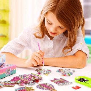 Kreatív készlet gyerekeknek - Diamond Painting - Dinos