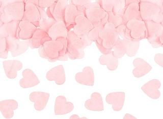 Krepp konfetti - Szívek, 15g Rózsaszín: Rózsaszín