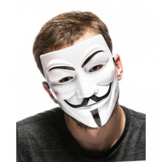 Maszk Anonymus Vendetta - Fehér