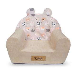 Mini fotel gyerekszobába - Ella - Erdei állatok
