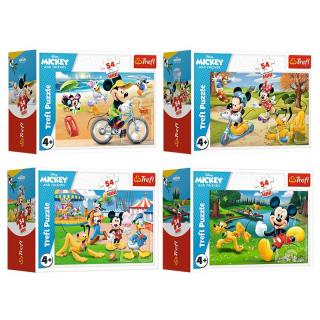 Mini puzzle - Disney Mickey - 4 db-os készlet