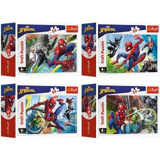 Mini puzzle - Spiderman - 4 db-os készlet