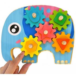 Montessori fakockák - Elefánt