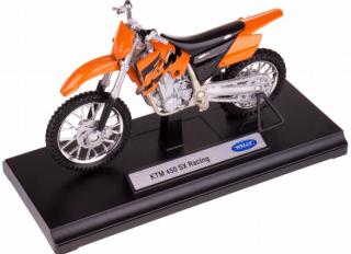 Motorkerékpár modell az alapon - Welly 1:18 - KTM 450 SX Racing