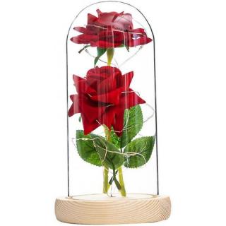 Örök rózsa üvegben - Fa állvány