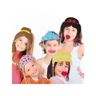 Parti fotó kellékek gyerekeknek - Princess 12 db