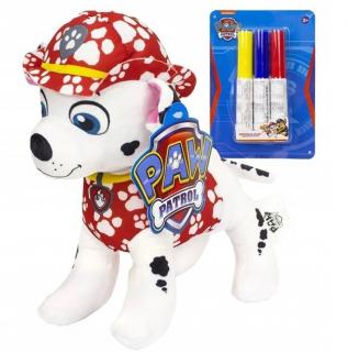 Paw patrol - Kifestős színes plüssjáték Piros: piros