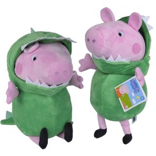 Peppa plüssmalac dinoszaurusz jelmezben 28 cm