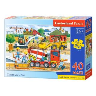 Puzzle Castorland - Építkezés 40 darab maxi