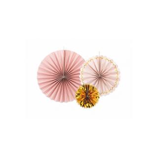 Régi rózsaszín dekoratív rozetták -  Dots