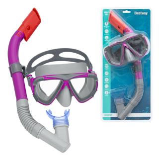 Snorkeling készlet légzőcsővel - Bestway Rózsaszín: Rózsaszín
