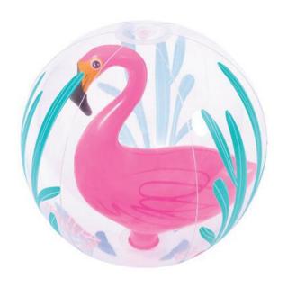 Strandlabda - rózsaszín flamingó