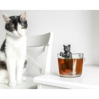 Szilikon teaszűrő - cica