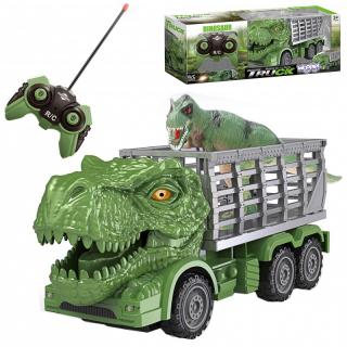 Távirányítós Dino-Truck ketreccel Zöld: zold