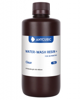 Átlátszó  kék Anycubic Water-Wash Resin+, UV 405nm fotopolimer műgyanta 1KG