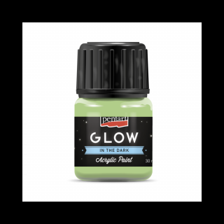 Pentart Glow - Sötétben világító akrilfesték 30 ml - Zöld