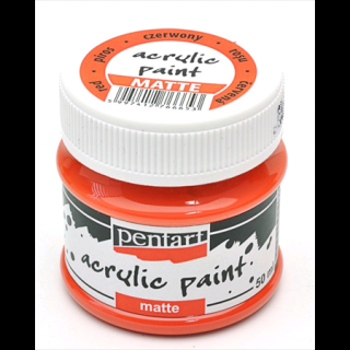 Pentart Matt akrilfesték 50 ml - Piros