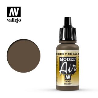 Vallejo Model Air - Camouflage Medium Brown 17 ml
